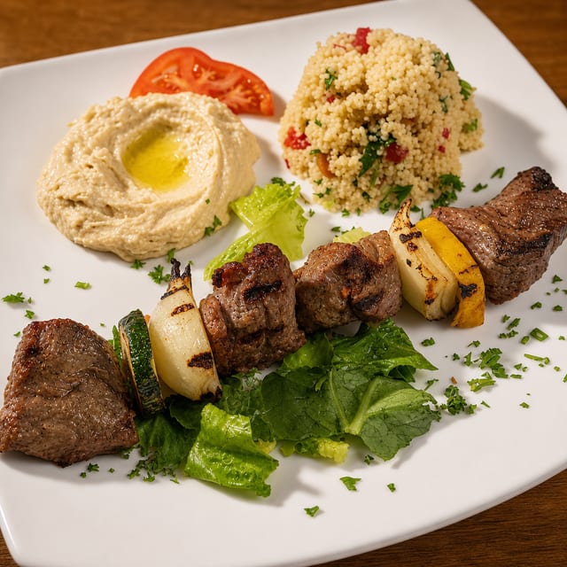 Beef Kebab Lunch.