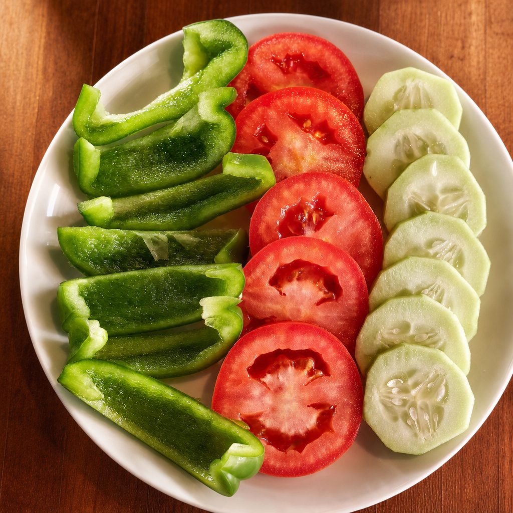 Side of Raw Vegetables.