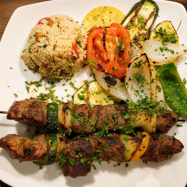 Beef Kebab Dinner.