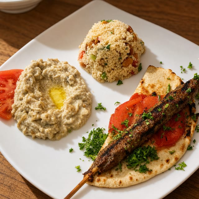 Beef Kefta Lunch.