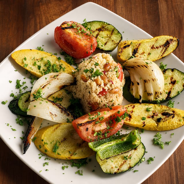 Grilled Vegetable Platter Lunch.